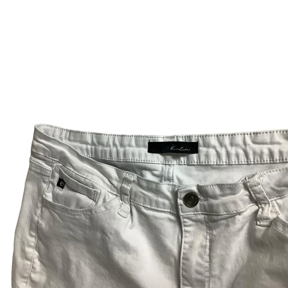 KanCan Taylor High Rise Distressed Skinny Jeans Size 15 / 31 White